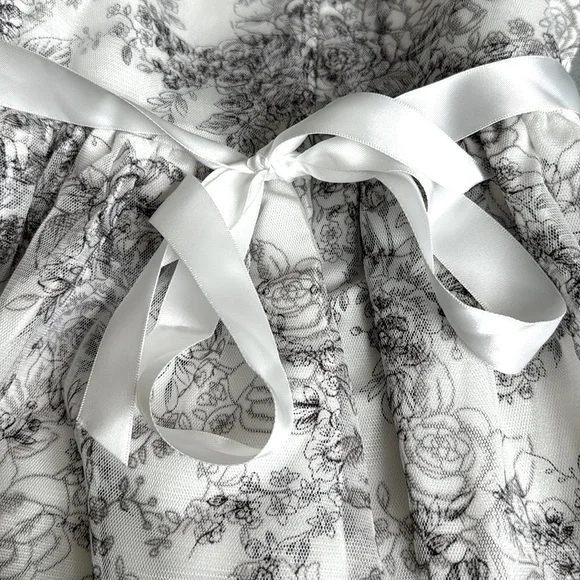 NWT Floral Victorian Dress Bonnie Jean Size 5 - Picture 5 of 6